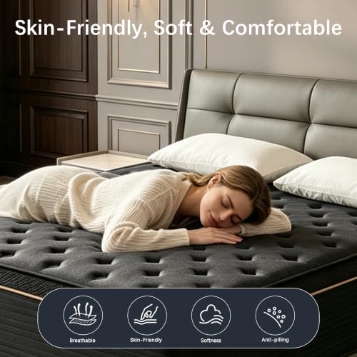 Full Size Mattress, 12 Inch Medium Firm Hybrid Full Mattress, view 7
