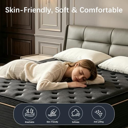 Full Size Mattress, 12 Inch Medium Firm Hybrid Full Mattress, view 7
