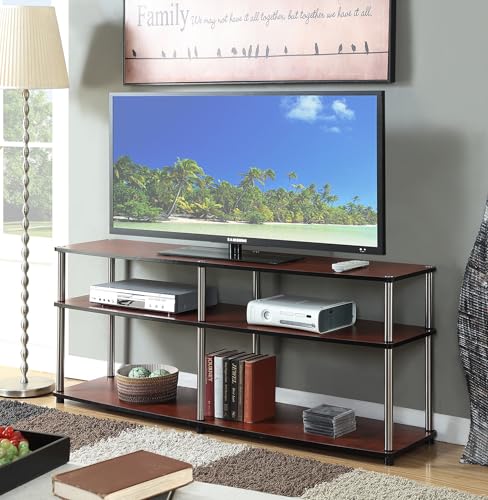 Designs2Go 3 Tier 60" TV Stand, Cherry