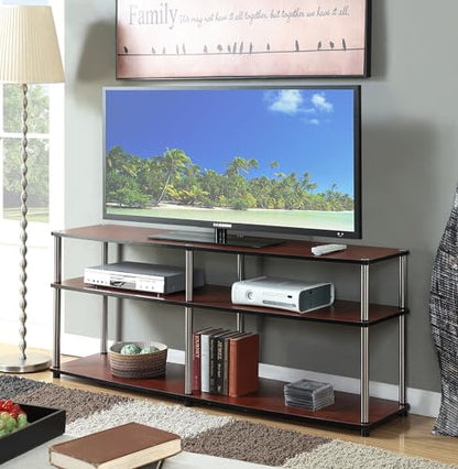 Designs2Go 3 Tier 60" TV Stand, Cherry