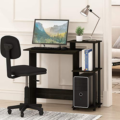 EFFICIENT Desk, 28.6" Wide Gaming Desk with 3 Open Side Shelves, view 3