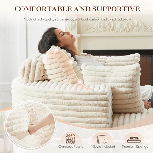 Oversized Round Chaise Longue Chair Indoor, view 5