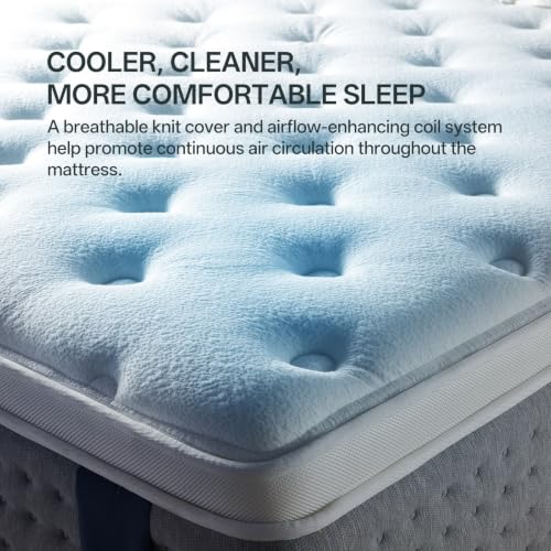 Queen Size Mattress 12 Inches Medium Firm Hybrid, Undisturbed Sleep, view 7