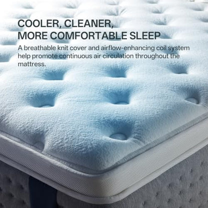 Queen Size Mattress 12 Inches Medium Firm Hybrid, Undisturbed Sleep, view 7
