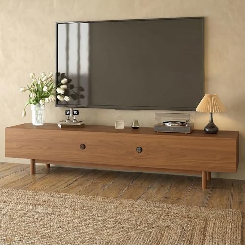 78.7" Mid-Century Modern TV Stand Fully Assembled Media Console, view 6