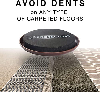 Furniture Sliders for Carpet 8 PCS Best Heavy Moving Pads 4 3/4" - Sliders for Furniture. Move Your Furniture Easy with Reusable Furniture Movers Sliders for Carpets!