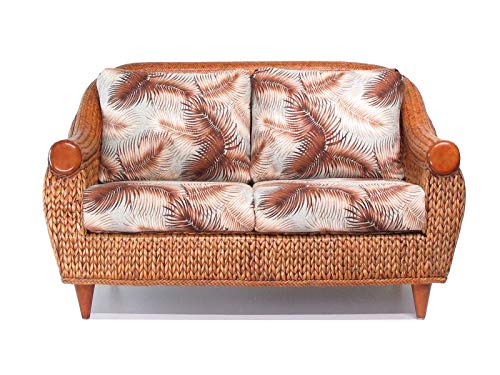 Rattan and Hyacinth Living Room Furniture Loveseat (#1561-MS)