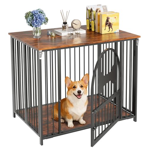Dog Crate Furniture, No Assembly Heavy Duty Dog Kennel Indoor for Medium Dogs, view 2