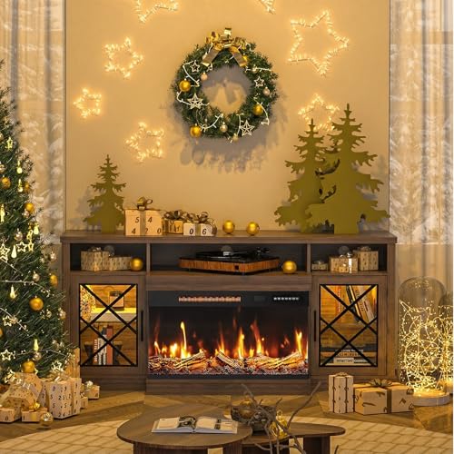 Fireplace TV Stand for TVs up to 75", view 8
