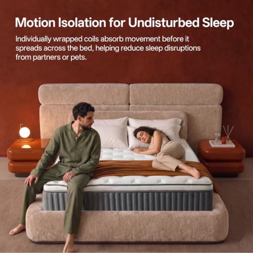 Queen Mattress 12 Inch, Memory Foam Hybrid, Medium Firm, view 8