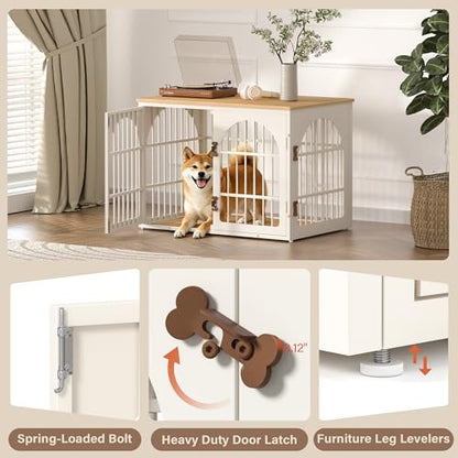 38" Heavy Duty Dog Crate Furniture for Large and Medium Dogs, view 6
