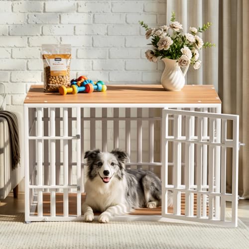 46 Inch Heavy Duty Dog Crate Furniture for Large Dogs, view 2