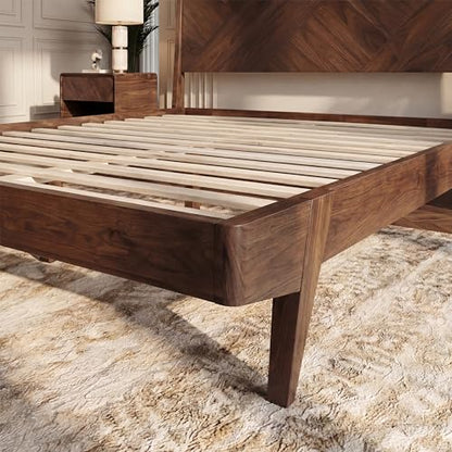 Gazelle Queen Size, Acacia Wood Bedframe with Headboard, view 8