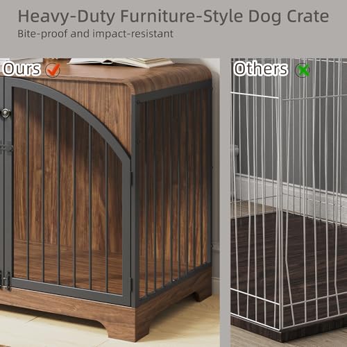 40" Farmhouse Dog Crate Furniture for Large/Medium Dogs, view 6