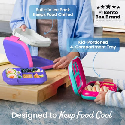 Chill Kids 4-Compartment Bento Box Leakproof Lunch Box, view 4