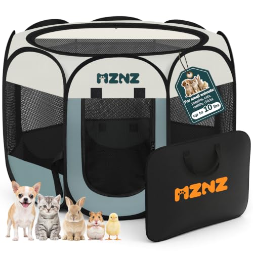 Dog Playpen, Portable Cat Playpen Crate Indoor for Dogs Cats Rabbits, view 2
