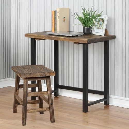 Pomona Compact Writing Desk, Natural, 32”x21”x30”, view 6