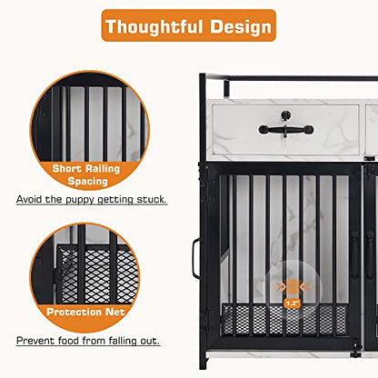 30" Furniture Style Dog Crate, Wooden Pet Crate End Table, view 7