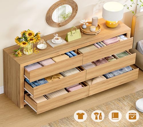 55" Dresser for Bedroom with 6 Drawers, view 5