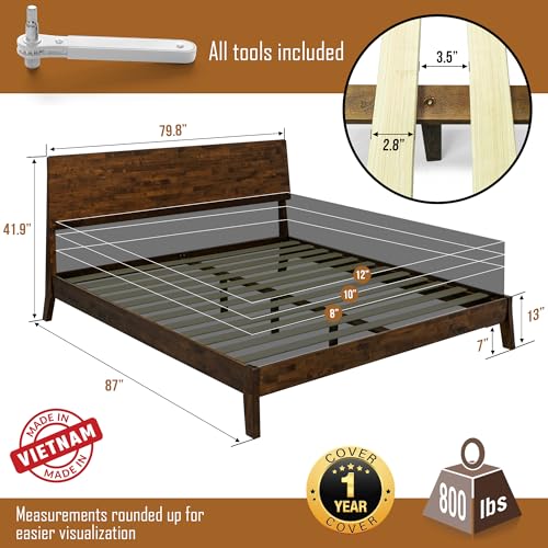 Acacia Serenity King Size Bed Frame, view 3