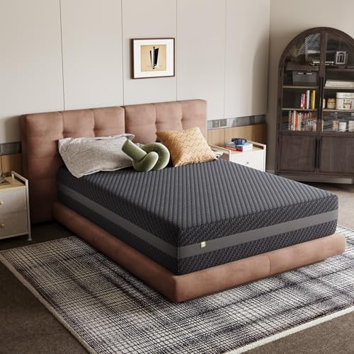 Queen Gel Memory Foam Mattress 12 Inch for Spinal Alignment, view 3