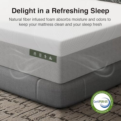 Bliss Cooling King Size Mattress, 14 Inch Gel King Memory Foam, view 7