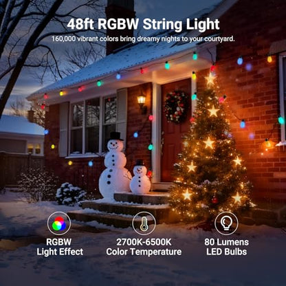 48ft Outdoor String Lights, view 3