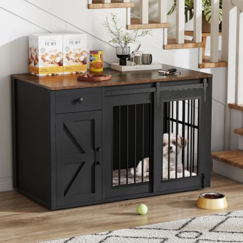 44" Dog Crate Furniture, Dog Kennel (44" Left Facing Door), view 2