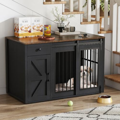 44" Dog Crate Furniture, Dog Kennel (44" Left Facing Door), view 2