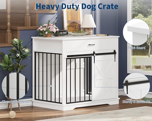 37.8" Dog Crate Furniture, view 8
