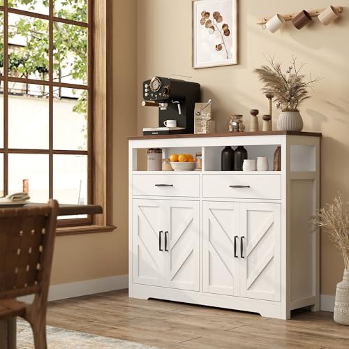 Sideboard Buffet Cabinet with Storage & Shelves, view 7