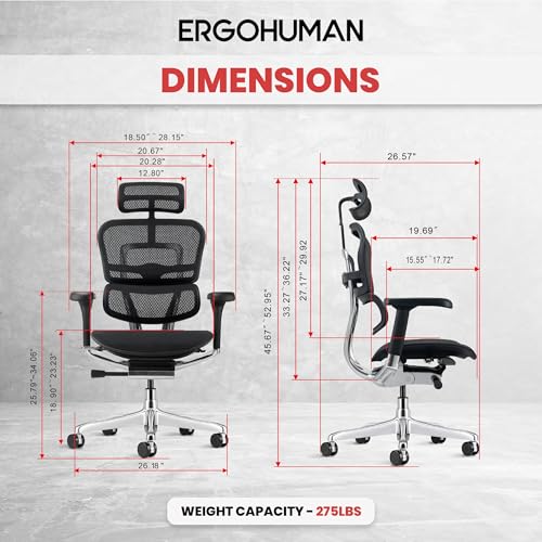 Eurotech ME7ERG GEN2 High Back Mesh Office Chair with Tilt Tension Control, view 4
