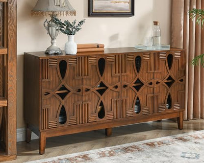 60" Mid Century Modern Sideboard Buffet,Credenzas Storage Cabinet, view 2