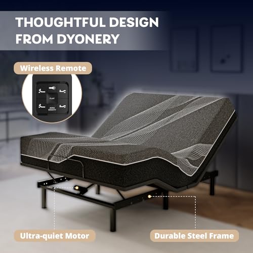 Split King Adjustable Bed Frame + 14 Inch Gel Memory Foam Mattress, view 5