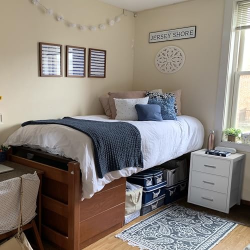 Closet Drawers White Fabric 3 Drawer Small Dresser for Closet Organizers, view 8