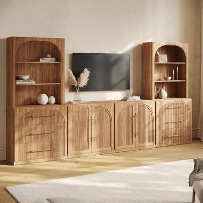 6-Piece Modular TV Stand Set, 2 Sideboards with Drawers, view 5