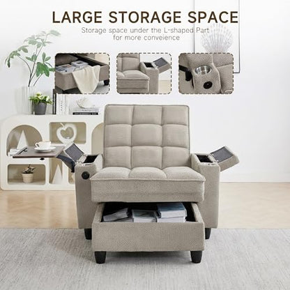 Oversized Recliner Chair with Swivel Tray Table, view 5