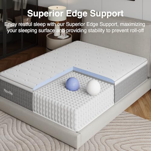 14 Inch King Mattress,King Size Gel Memory Foam Hybrid Mattress, view 5
