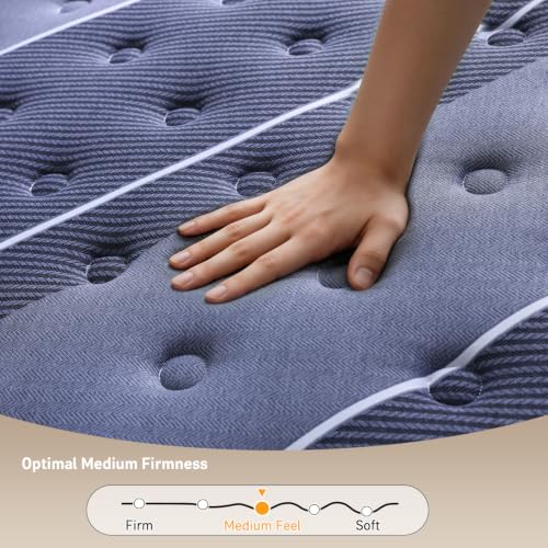 Queen Mattress 12 Inch, Hotel Style Luxury Hybrid Mattress in a Box, view 7