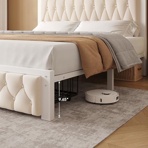 Queen Bed Frame with 2 Storage Drawers, view 4