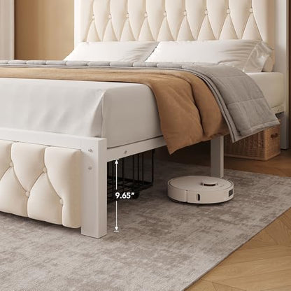 Queen Bed Frame with 2 Storage Drawers, view 4
