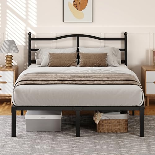 Snaye 14 Inch Full Size Bed Frame with Headboard, view 2