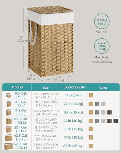 Laundry Hamper with Lid, view 4