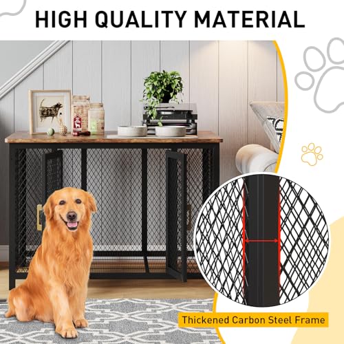 48 Inch Dog Crate Furniture for Large Dogs, view 7