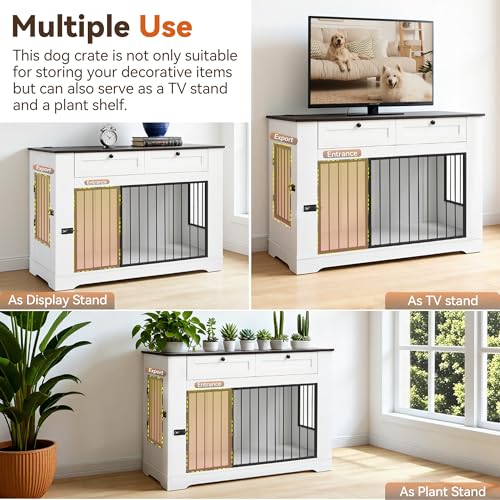 Dog Crate Furniture, Heavy Duty Dog Kennel Furniture for Medium Dogs, view 8