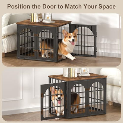 32" Heavy Duty Dog Crate Furniture for Small and Medium Dogs, view 4