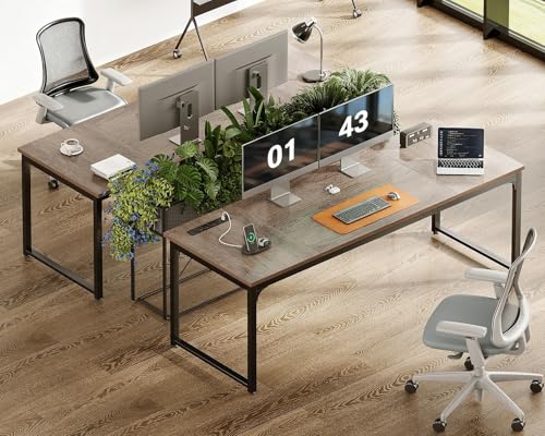 71 Inch Computer Desk with Power Outlet, view 5