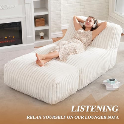 Large Bean Bag Chairs Sofa for Adults Giant BeanBag Couch Lounger, view 4