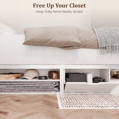 King Size Bed Frame - King Bedframe with Storage Drawers, view 6