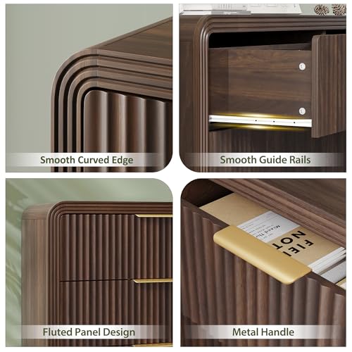 Fluted 9 Drawers Dresser, 63'' Wide Chest of Drawers for Bedroom, view 6